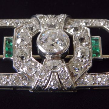 Picture of WHITE GOLD BROOCH