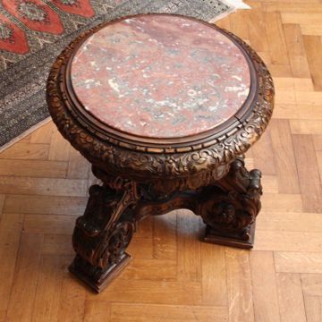 Picture of LOW PEDESTAL OF CARVED BEECH WOOD