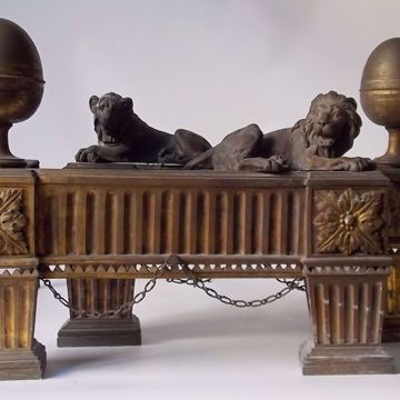 Picture of PAIR OF FIREPLACE ANDIRONS