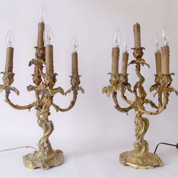 Image de PAIRE DE CANDELABRES