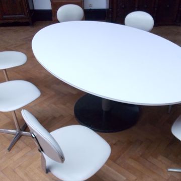 Picture of OVAL TABLE AND EIGHT CHAIRS