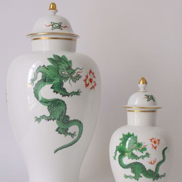 Picture of LARGE AND SMALL LIDDED VASE