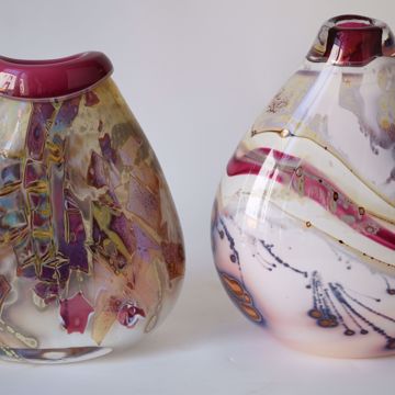 Picture of PAIR OF FLATTENED VASES