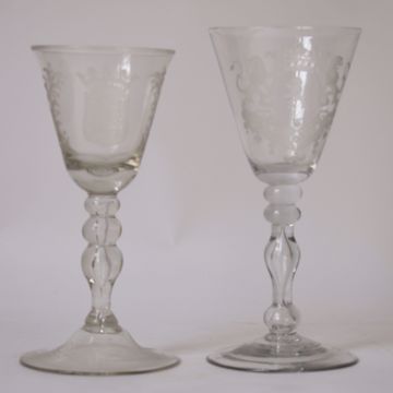 Picture of TWO ORNAMENTAL GLASSES