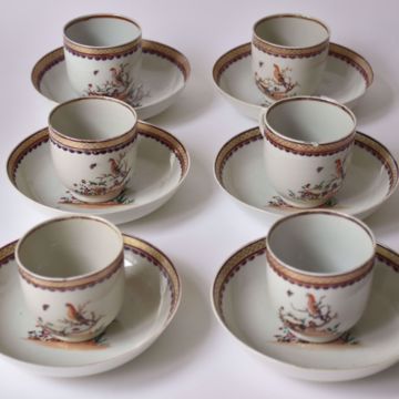 Picture of SIX CUPS AND SAUCERS
