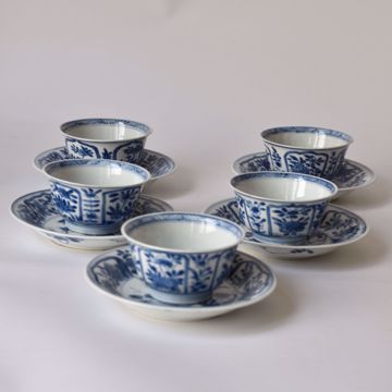 Picture of FIVE CUPS AND SAUCERS