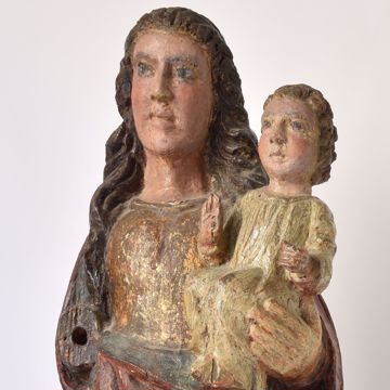 Image de VIERGE À L'ENFANT AVEC LA MAIN DROITE BÉNIE