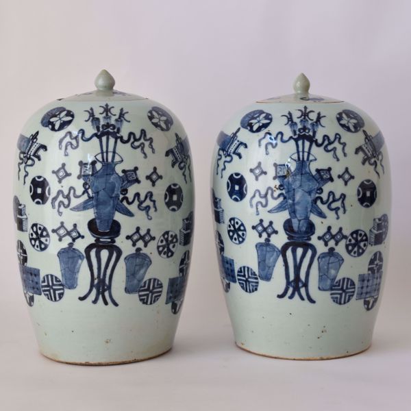 Picture of PAIR OF GINGER JARS