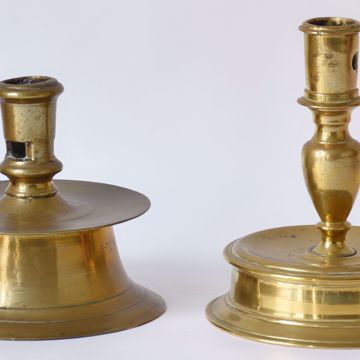 Picture of TWO BRASS CANDLESTICKS