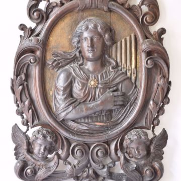 Picture of SAINT CECILIA SURROUNDED BY AMOR HEADS