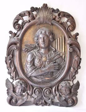 Picture of SAINT CECILIA SURROUNDED BY AMOR HEADS