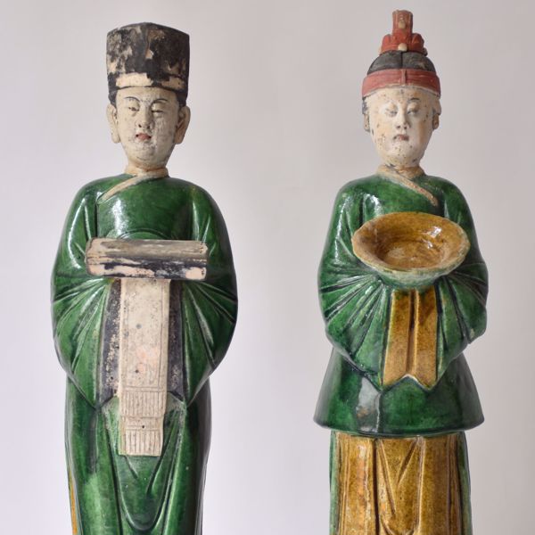 Picture of PAIR OF MING FIGURINES