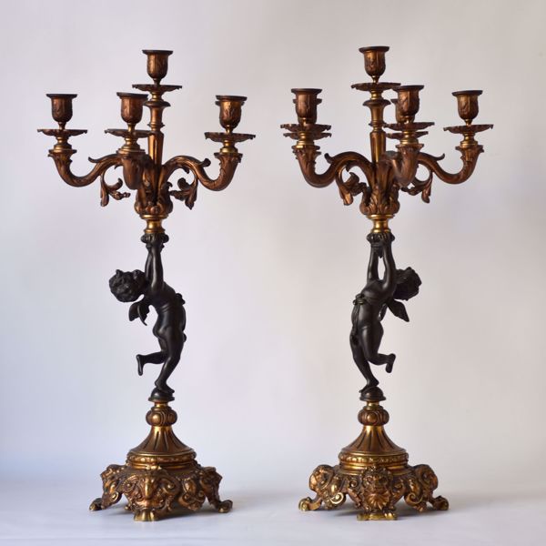 Picture of PAIR OF CANDELABRAS