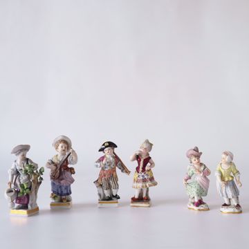 Picture of SIX MINIATURE FIGURINES