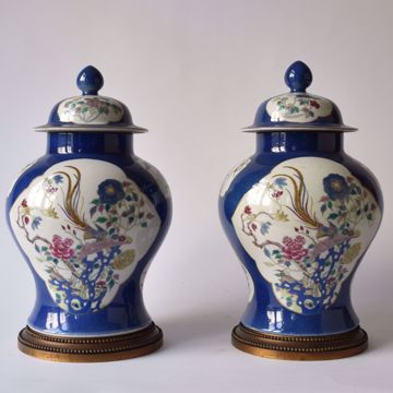 Image de PAIRE DE VASES COUVERT