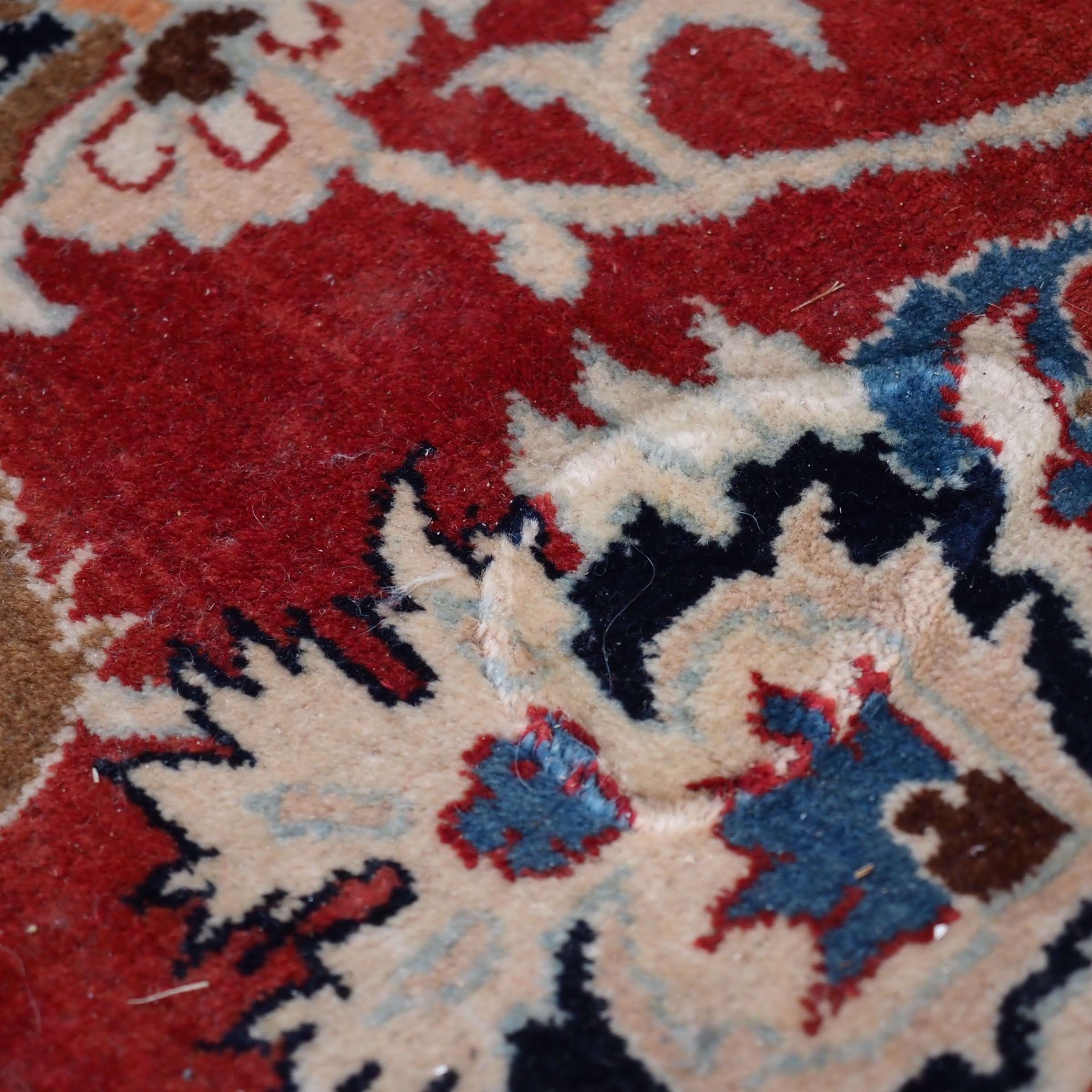 Tapis Persan Fait Main – 100% Laine – Rouge – 105x200 Cm