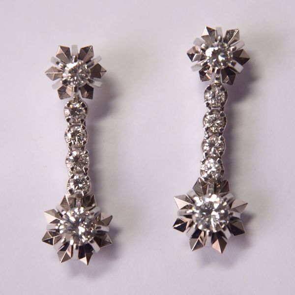 Image sur BOUCLES D'OREILLES EN OR BLANC