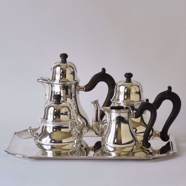 Picture of COFFEE AND TEA SET ON TRAY