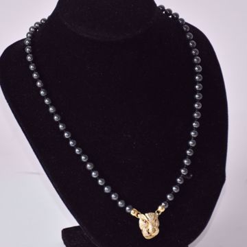 Image de COLLIER DE PERLES NOIRES