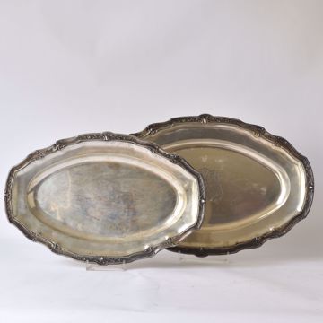 Image de PAIRE DE PLATEAUX OVALES