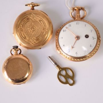 Afbeeldingen van DRIE GOUDEN ZAKUURWERKJES