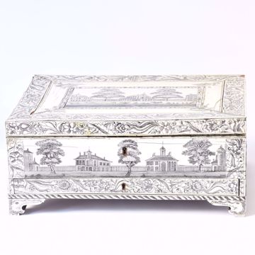 Afbeeldingen van 'VIZAGAPATAM' IVOREN DOOS