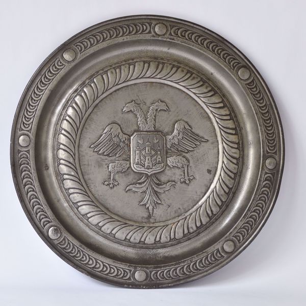 Afbeelding van RONDE TINNEN SCHOTEL