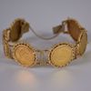 Afbeelding van ARMBAND MET 6 MUNTEN VAN GOUD