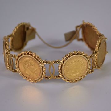 Picture of BRACELET WITH 6 GOLD COINS