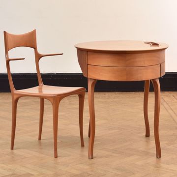 Image de BUREAU AVEC CHAISE À BRAS