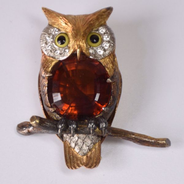 Picture of OWL-SHAPED BROOCH