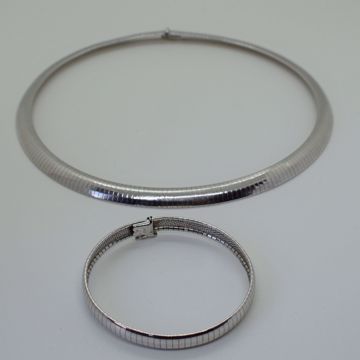 Afbeeldingen van WITGOUDEN ARMBAND EN HALSSNOER